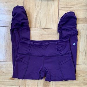 Purple Lululemon Crop Legging